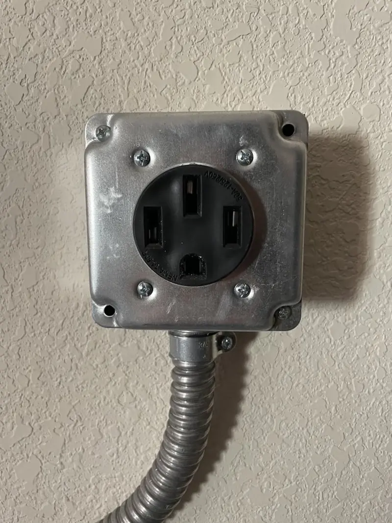 NEMA 14-50 outlet installed for Smart Home Electrical in Duncanville